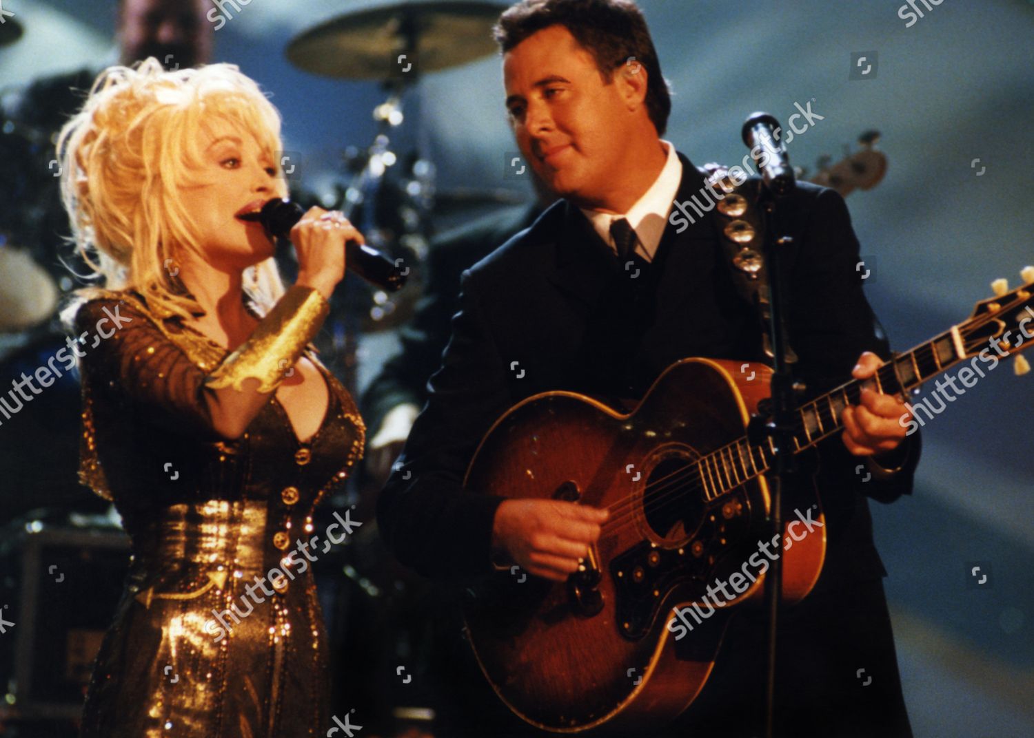 Dolly Parton Vince Gill Perform Together Editorial Stock Photo Stock