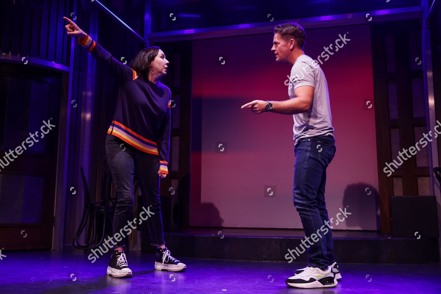Stephanie Courtney Johnno Wilson Editorial Stock Photo - Stock Image