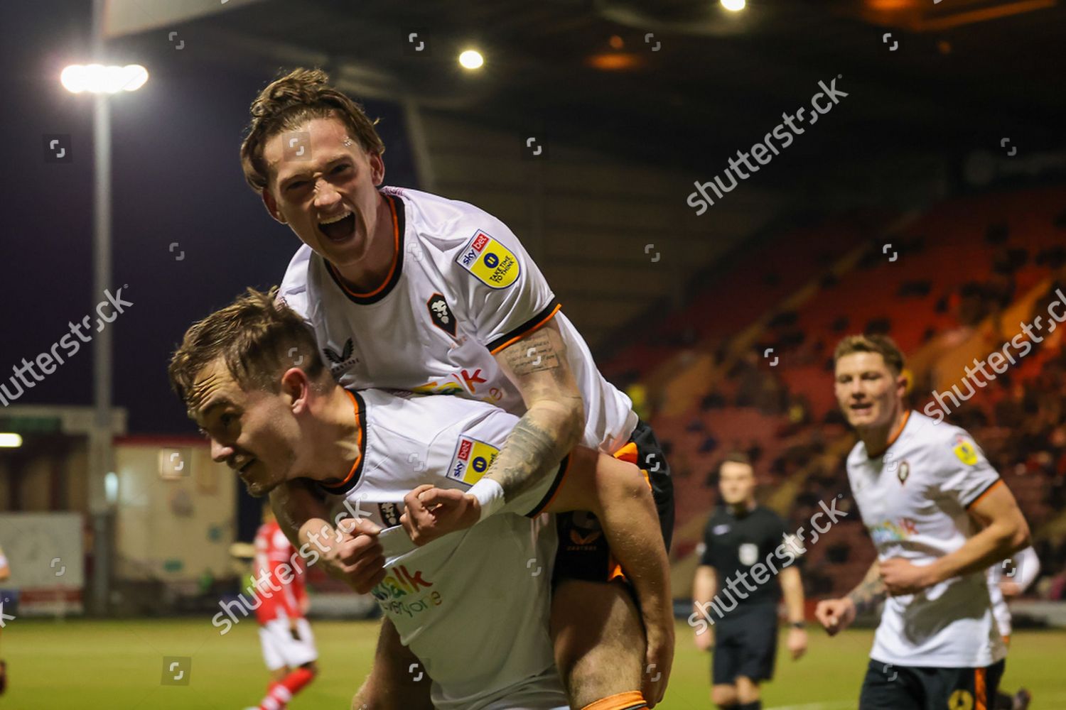 Goal Salford City Forward Louie Barry Editorial Stock Photo Stock