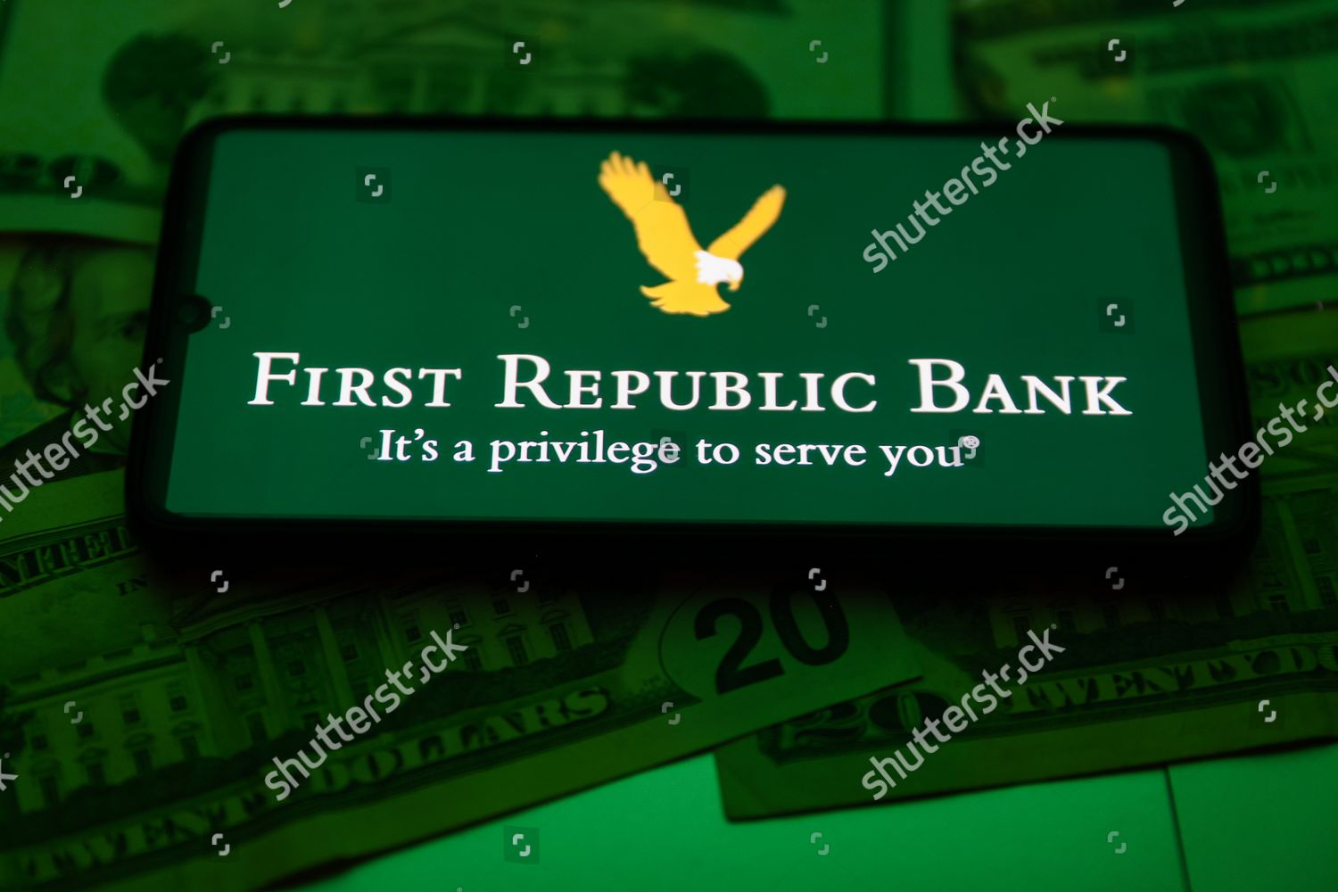 First Republic Bank Logo Displayed On Editorial Stock Photo - Stock
