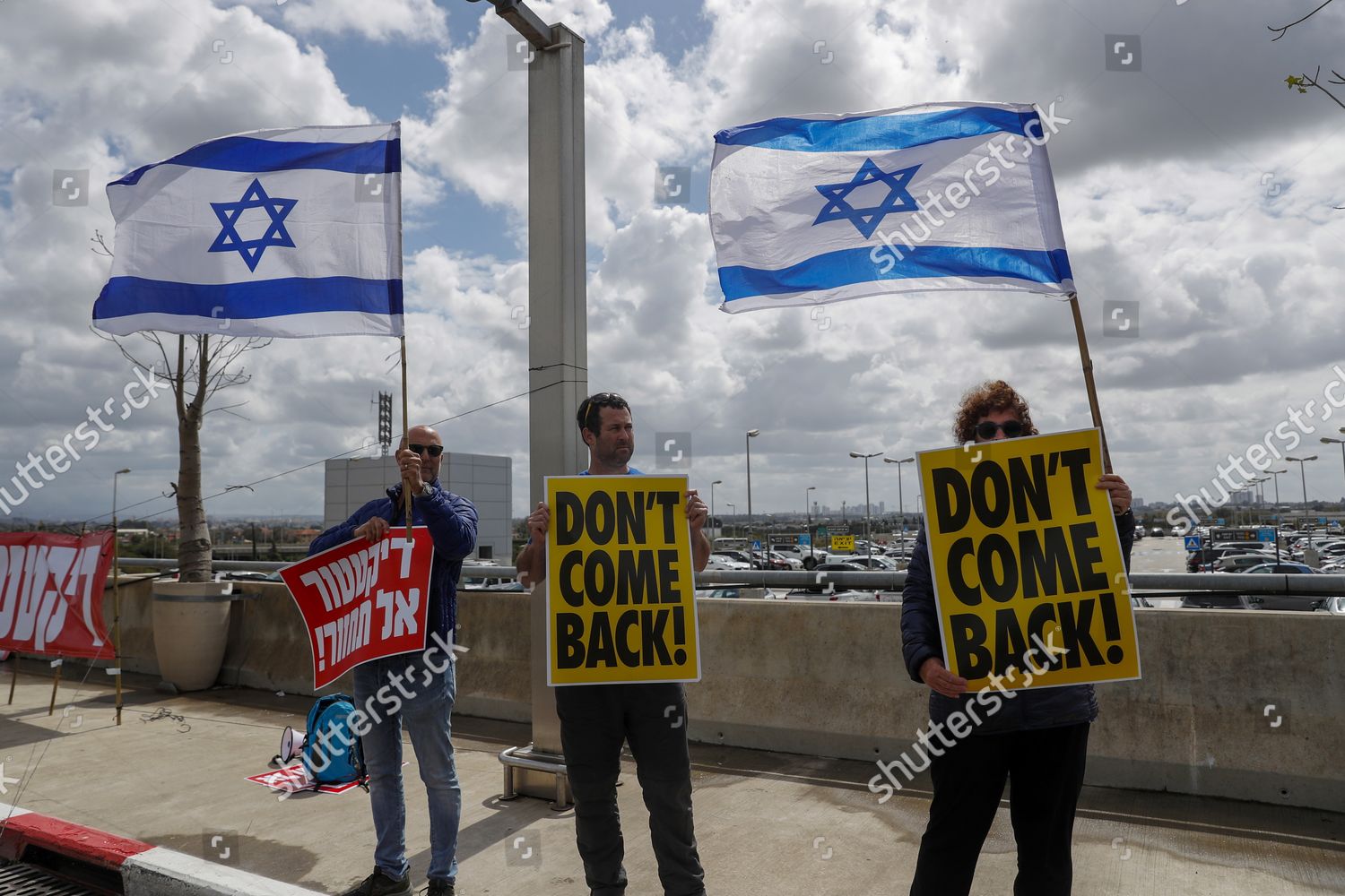 Israelis Take Part During Antigovernment Protest Editorial Stock Photo ...