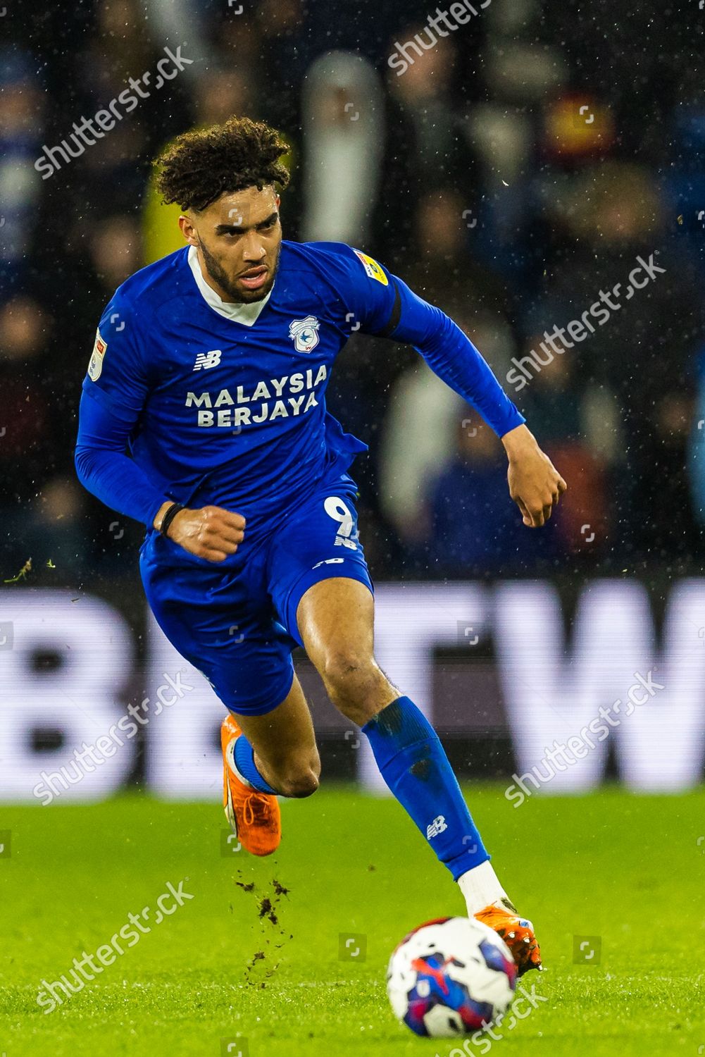 Cardiff Citys Forward Kion Etete 9 Editorial Stock Photo Stock Image