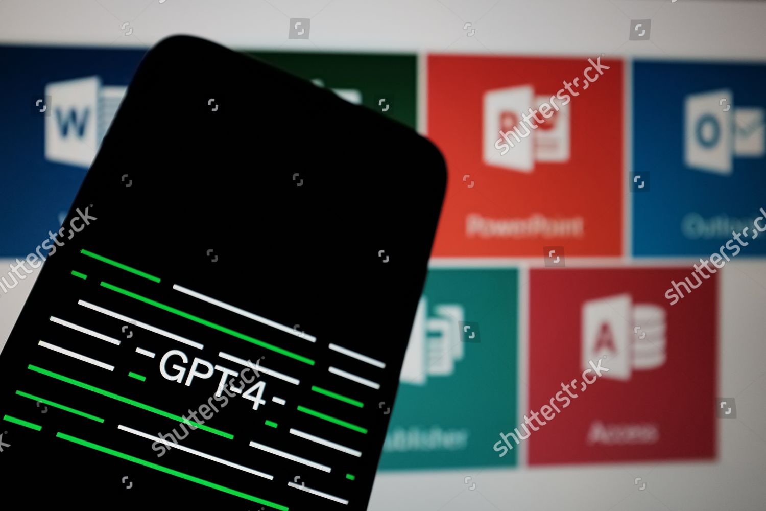 This Photo Illustration Gpt4 Logo Seen Editorial Stock Photo - Stock ...