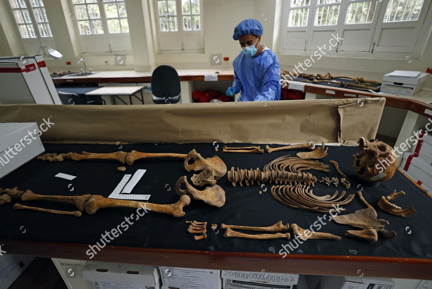 Forensic Experts Work Headquarters Medicina Legal Editorial Stock Photo