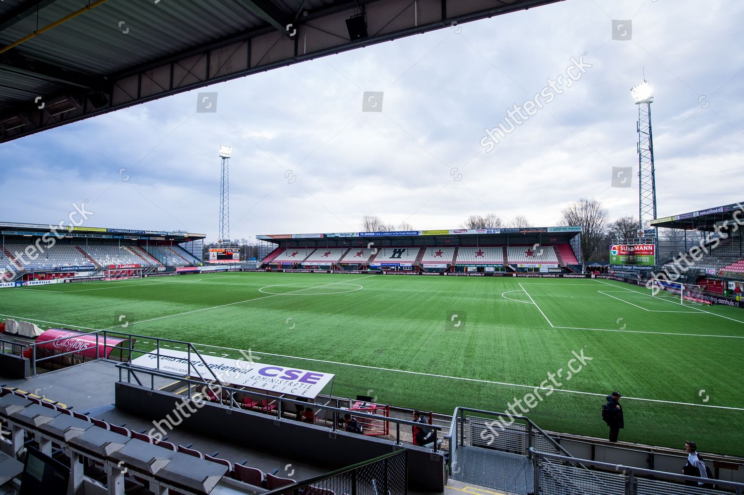 Emmen Stadion De Oude Meerdijk During Editorial Stock Photo - Stock ...