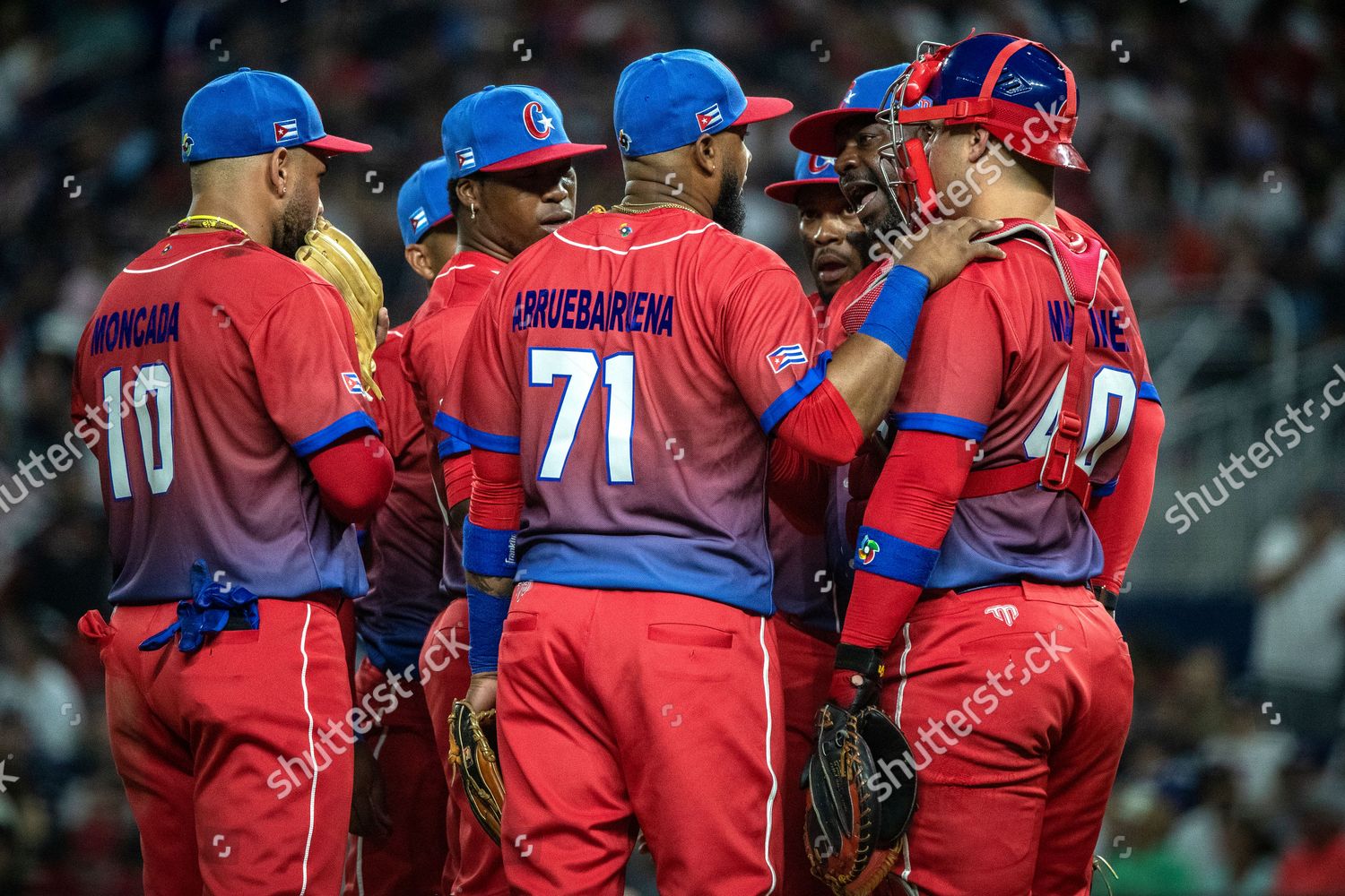 Cuba Players During 2023 World Baseball Editorial Stock Photo Stock