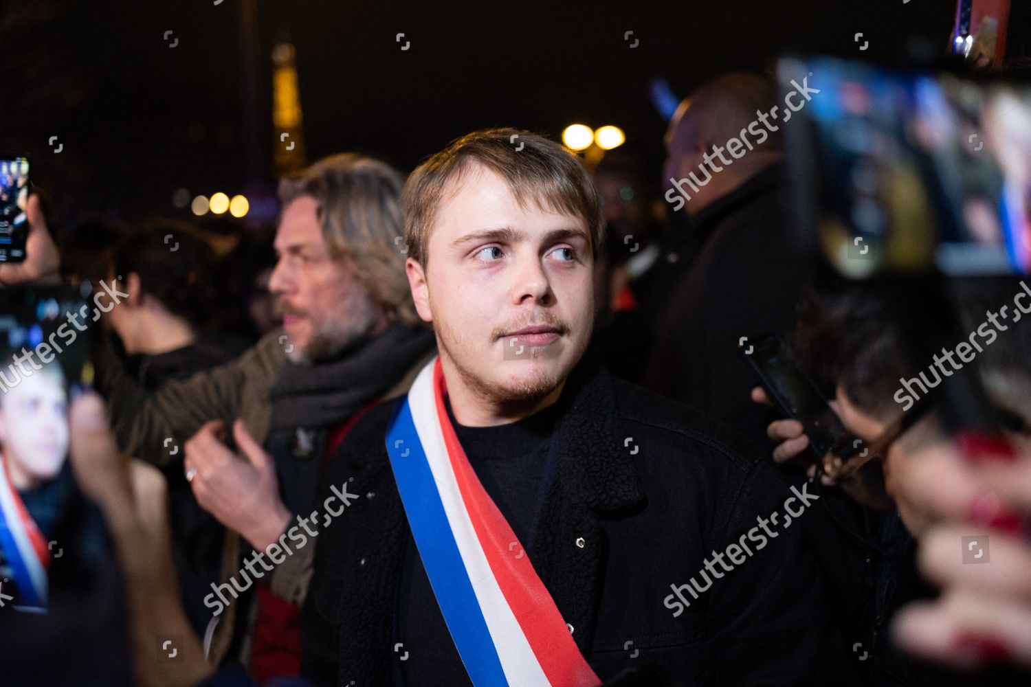 Lfi Deputy Louis Boyard During Protest Editorial Stock Photo - Stock ...