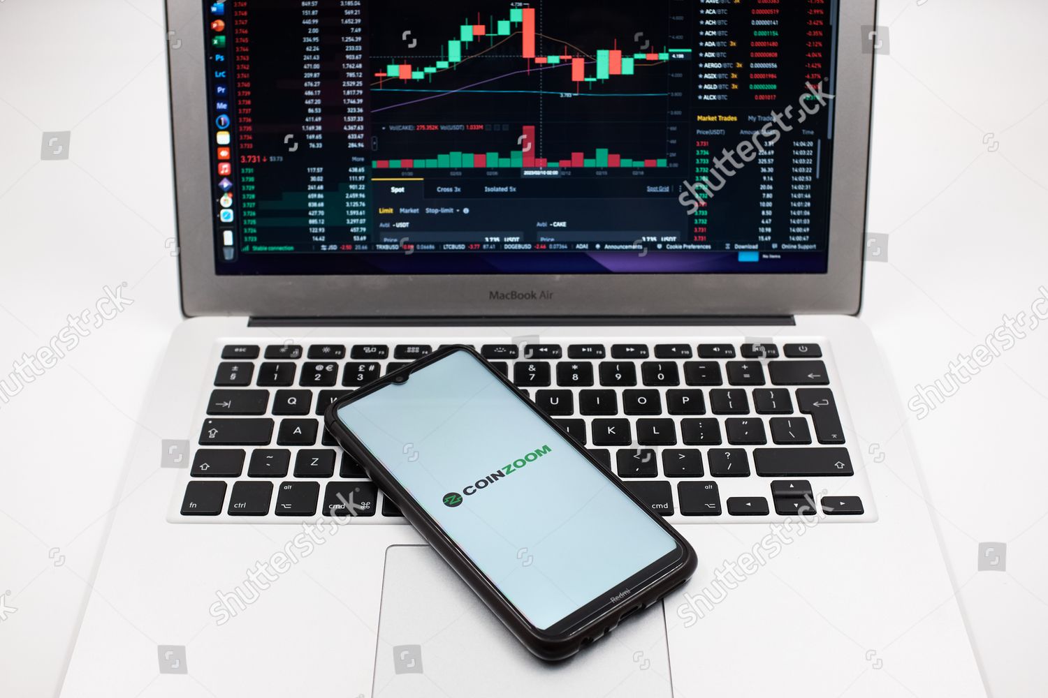 This Photo Illustration Coinzoom Logo Seen Editorial Stock Photo