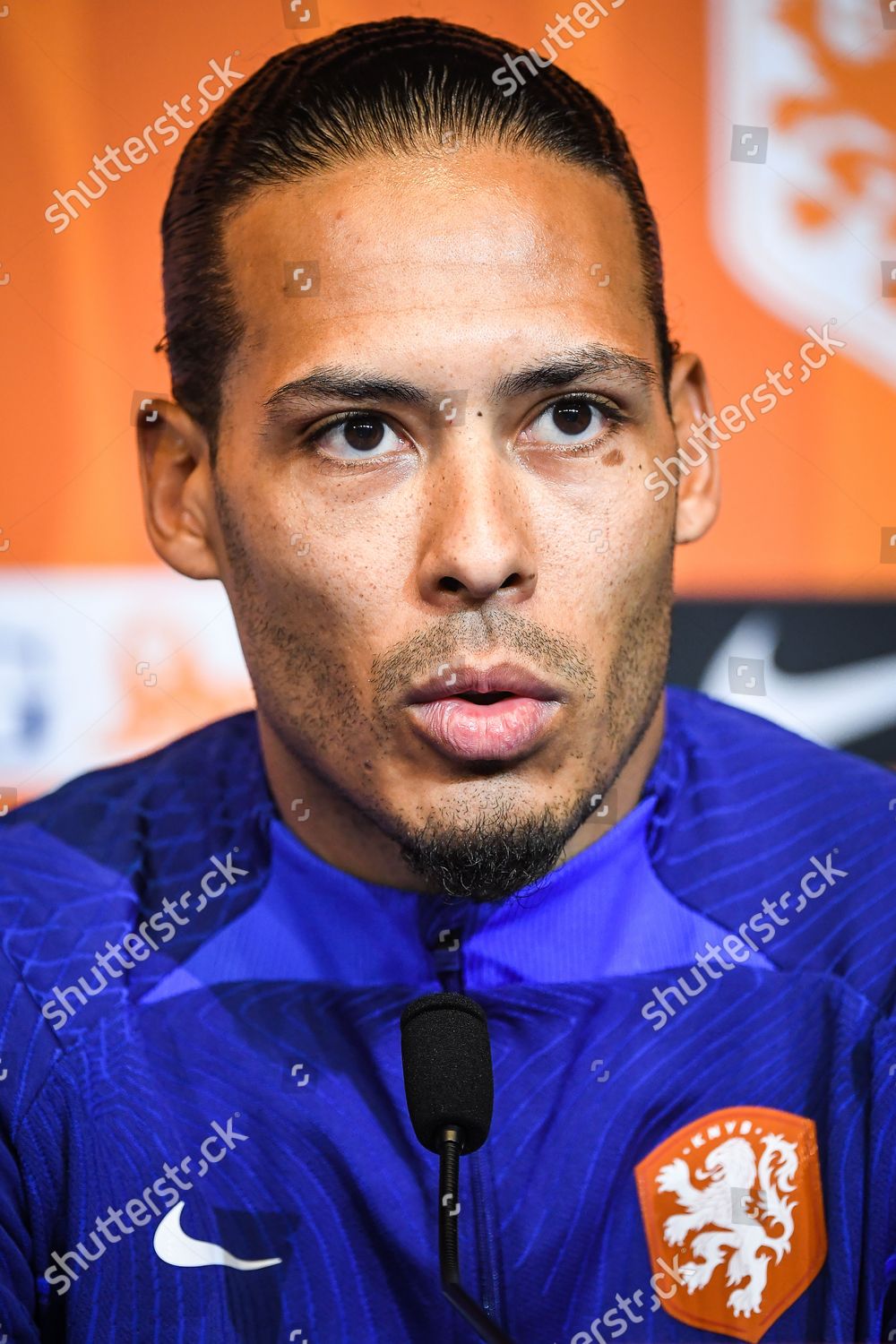 Virgil Van Dijk Netherlands During Press Editorial Stock Photo Stock