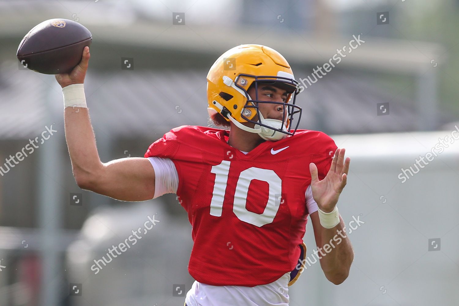 Lsu Quarterback Rickie Collins 10 Makes Editorial Stock Photo - Stock ...