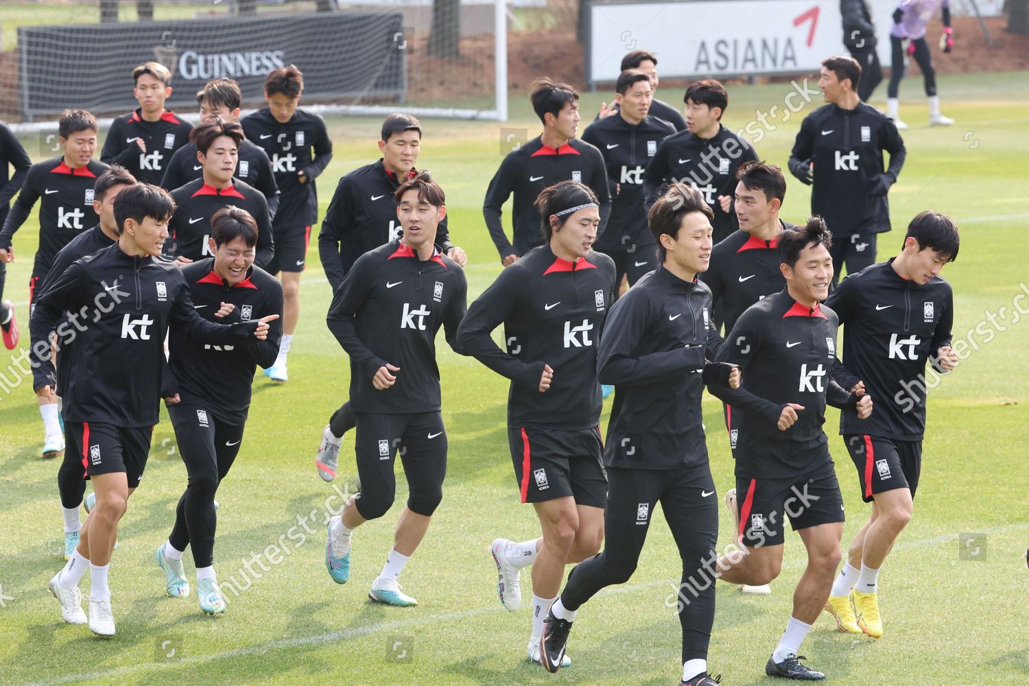 South Korean National Football Team Trains Editorial Stock Photo south-korean-national-football-team-trains-editorial-stock-photo
