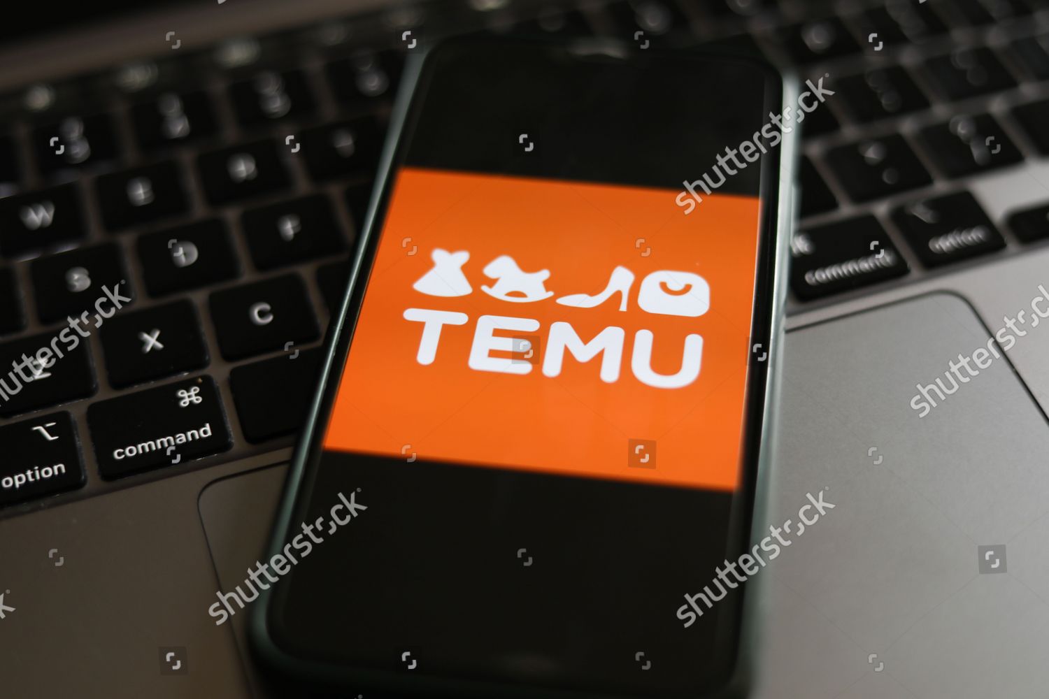 Laptop Keyboard Temu Logo Displayed On Editorial Stock Photo - Stock ...