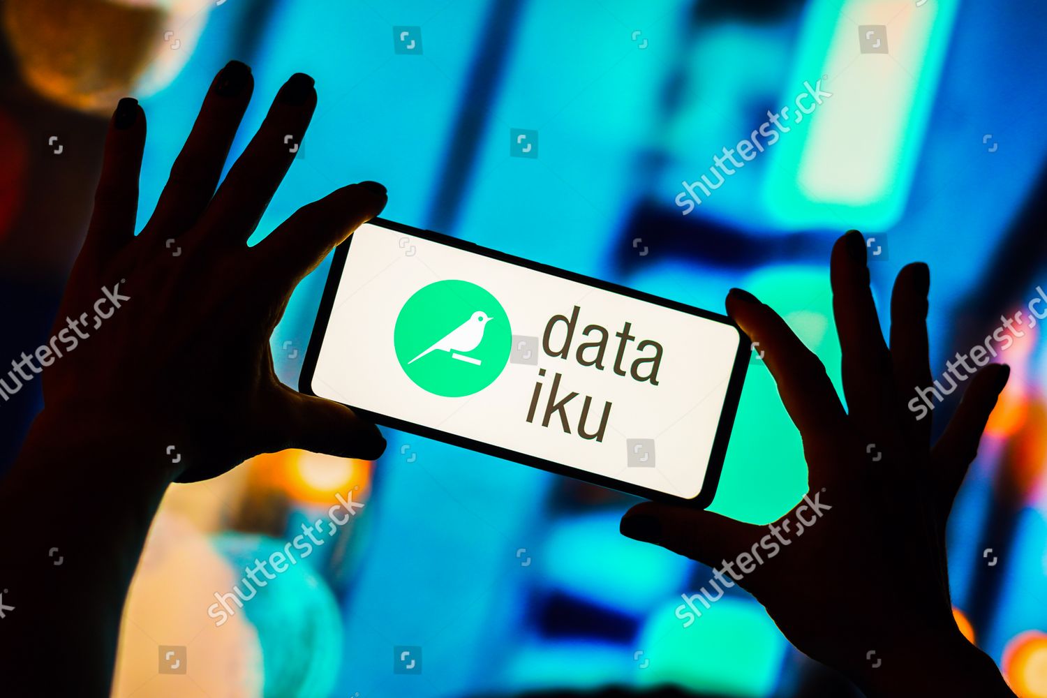 This Photo Illustration Dataiku Logo Displayed Editorial Stock Photo ...