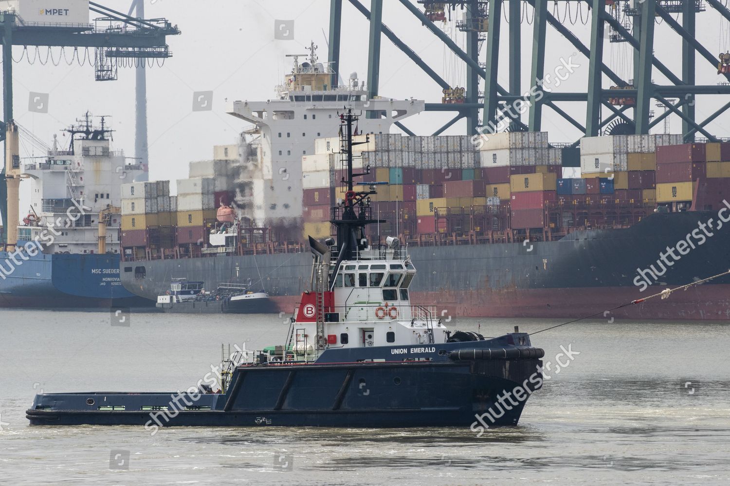 Illustration Shows Pilot Loods Ships Antwerp Editorial Stock Photo ...