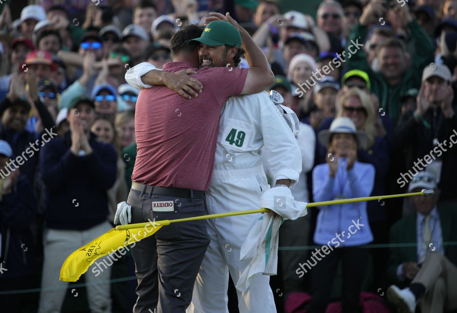 Jon Rahm Celebrates Caddie Adam Hayes Editorial Stock Photo Stock