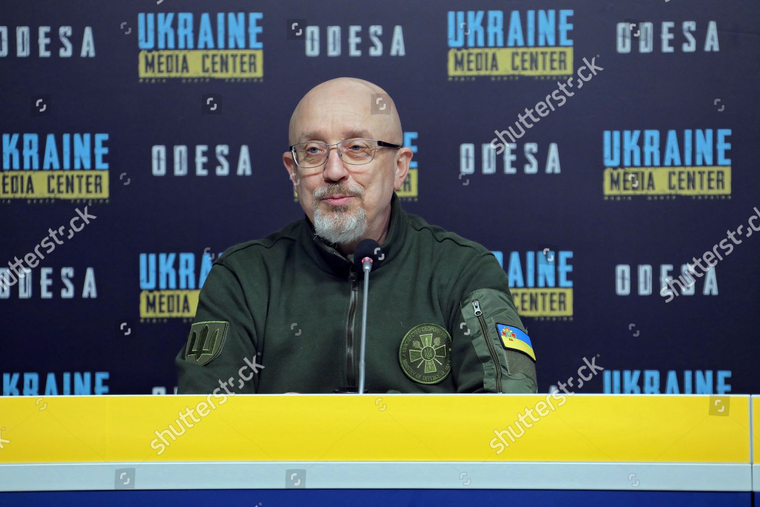 Minister Defence Ukraine Oleksii Reznikov Attends Editorial Stock Photo