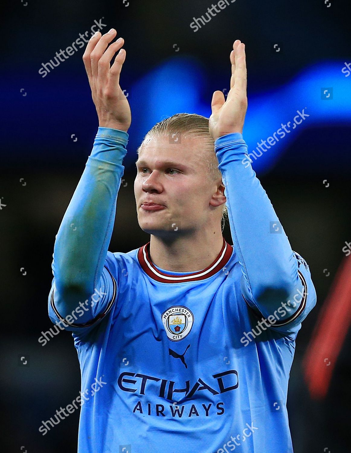 Erling Haaland Manchester City Thanks Fans Editorial Stock Photo ...