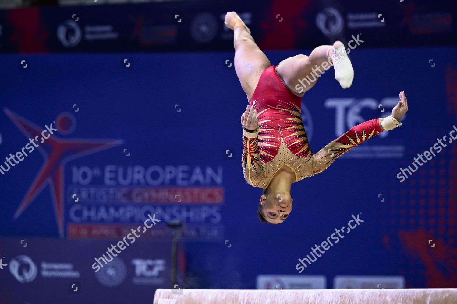 Belgian Gymnast Jutta Verkest Pictured Action Editorial Stock Photo