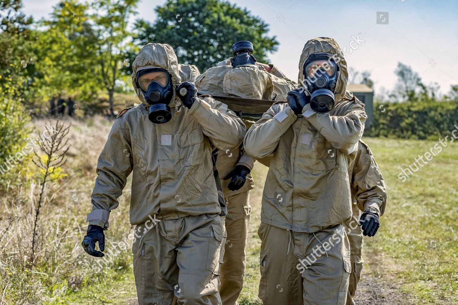 Preparing Produce Next Antigas Mask French Editorial Stock Photo ...