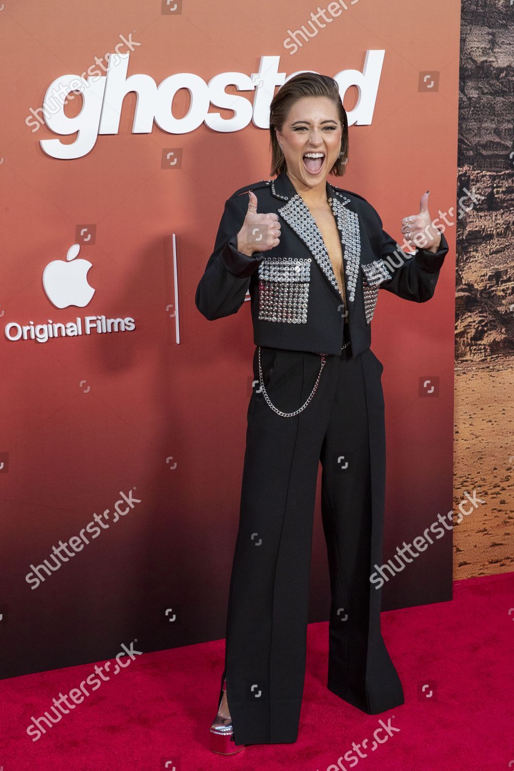 Actor Lizzie Broadway Poses On Red Editorial Stock Photo - Stock Image ...