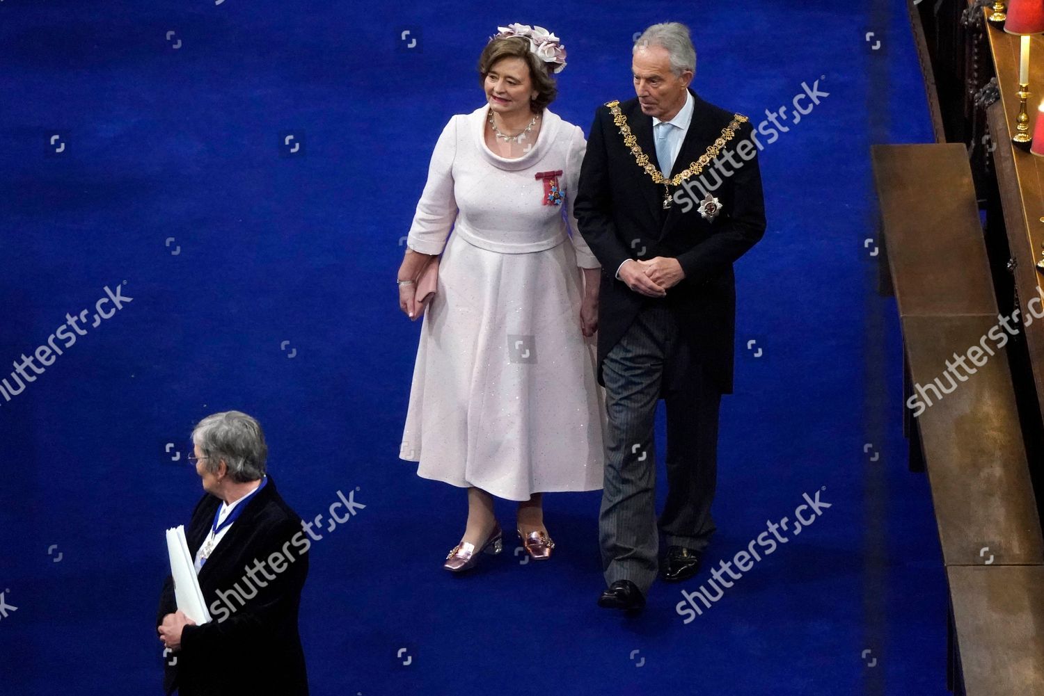 Cherie Blair Sir Tony Blair Coronation Editorial Stock Photo - Stock