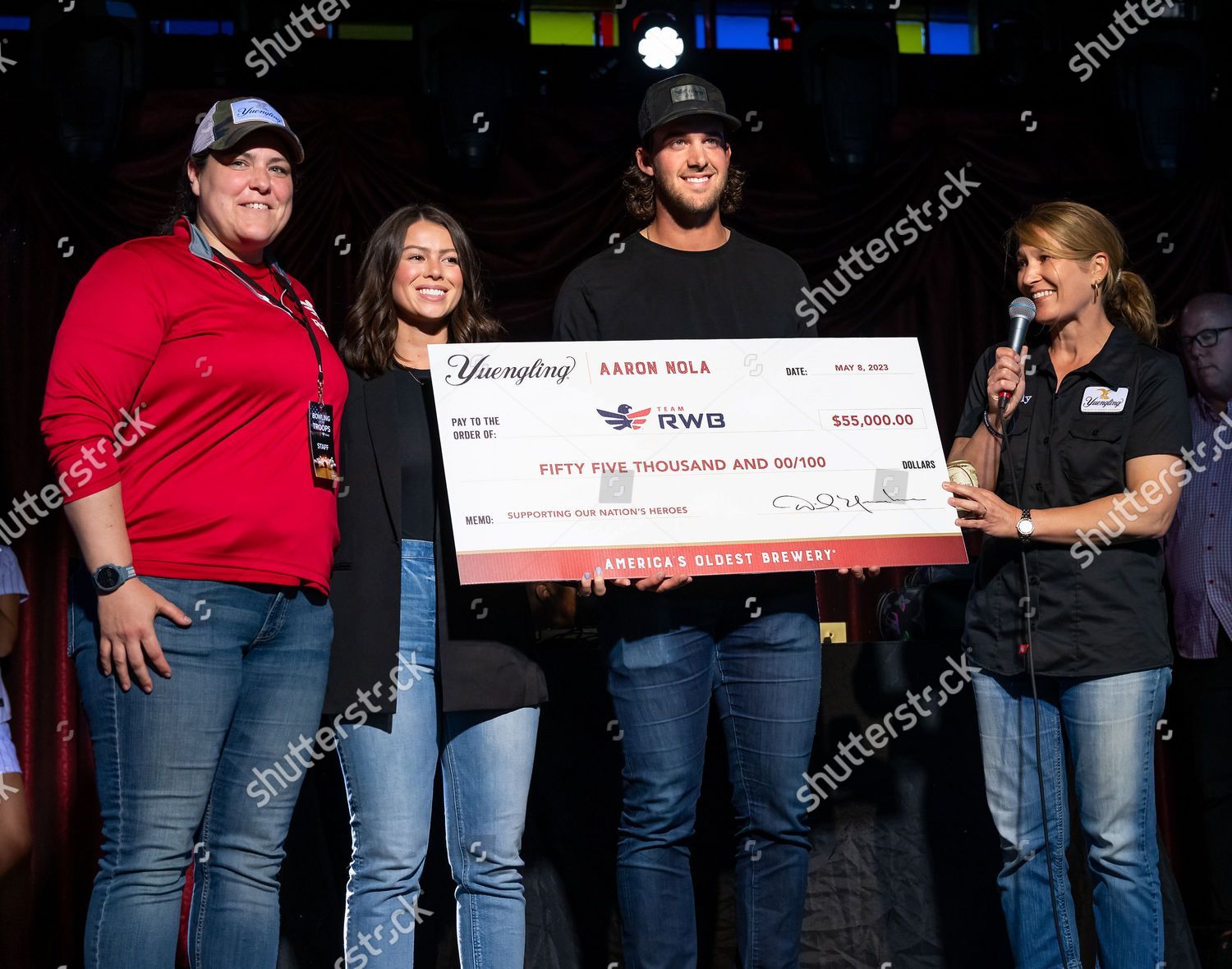 Aaron Nola Hunter Nola Attend Yuengling Editorial Stock Photo - Stock Image