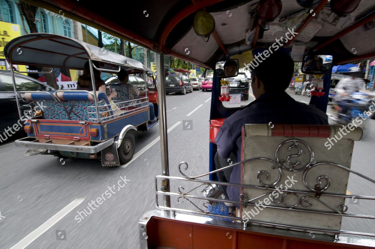 Passengers View Sitting Back Tuktuk Bangkok Editorial Stock Photo ...