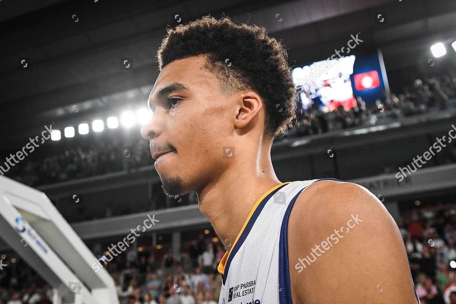 Paris, France. 15th June, 2023. Victor WEMBANYAMA of Metropolitans 92  during the French championship, Betclic Elite Basketball match, Playoffs,  Final match 3, between Metropolitans 92 (Boulogne - Levallois) and AS  Monaco on