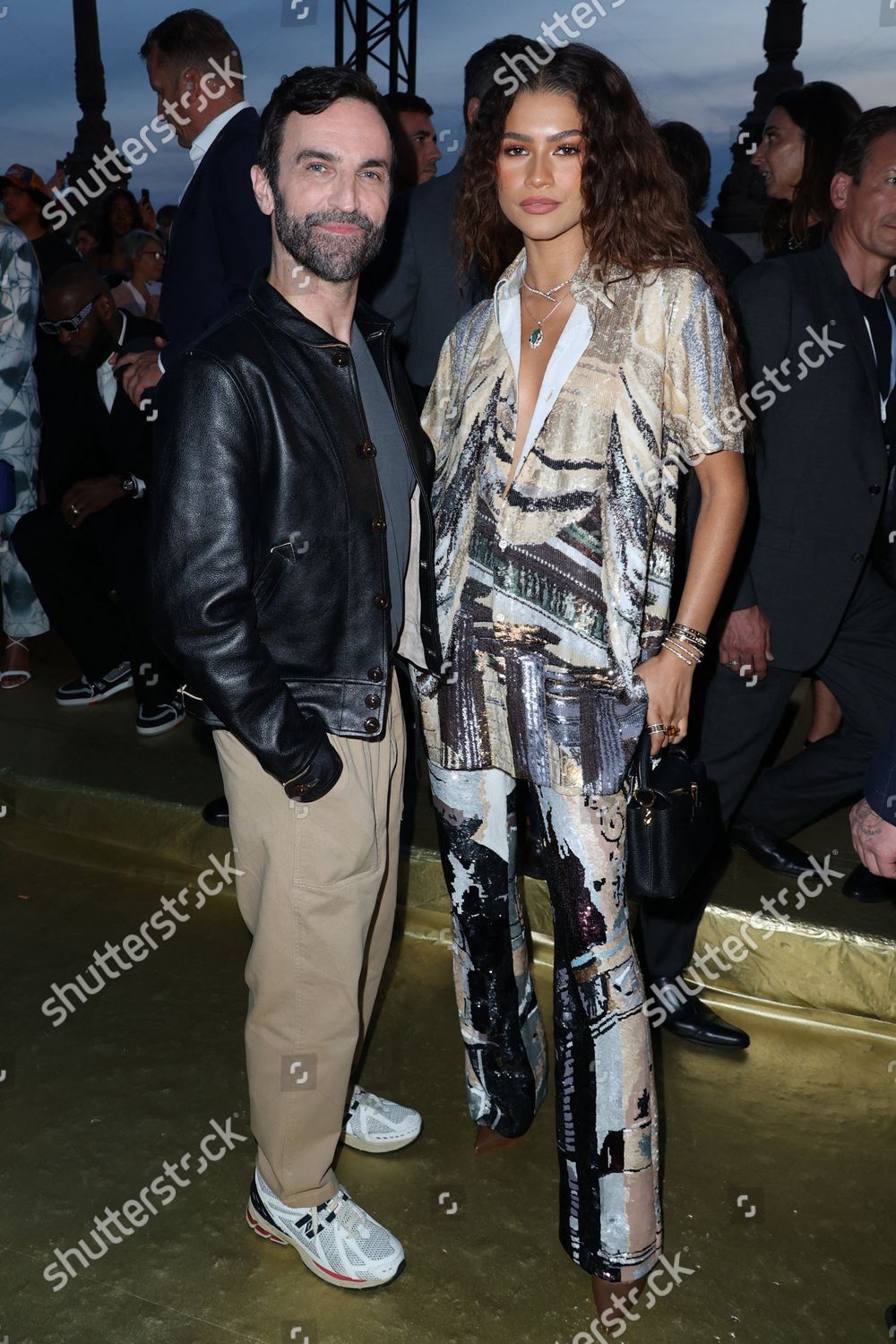 Zendaya attends Louis Vuitton Fashion Show - Leather Celebrities