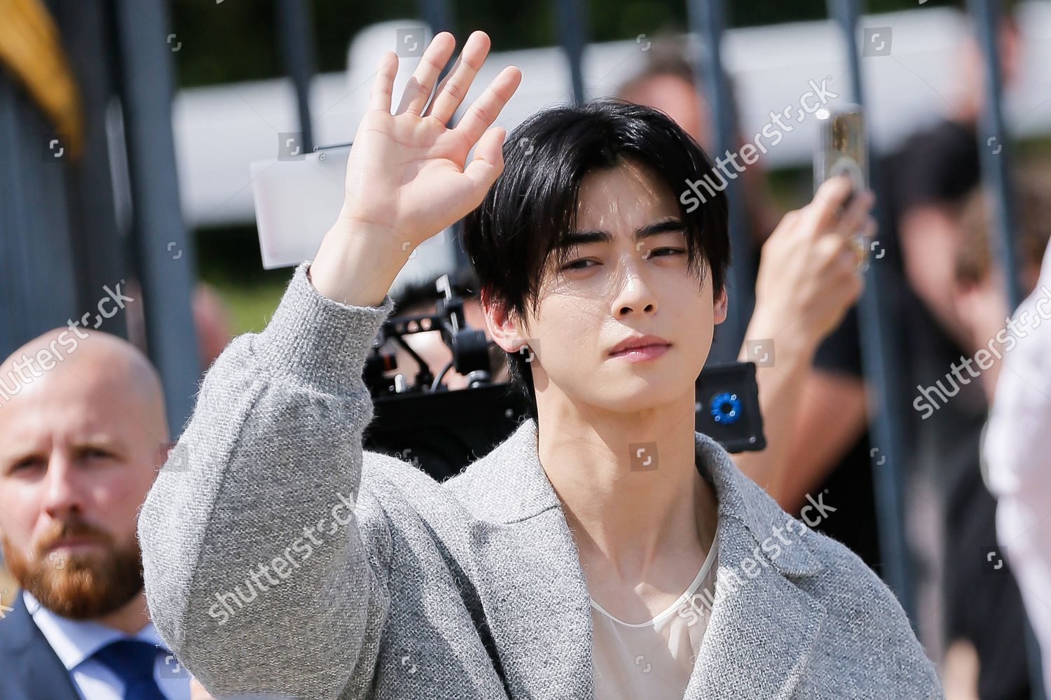 Cha Eun-woo arrives for the Dior Spring/Summer 2023 fashion