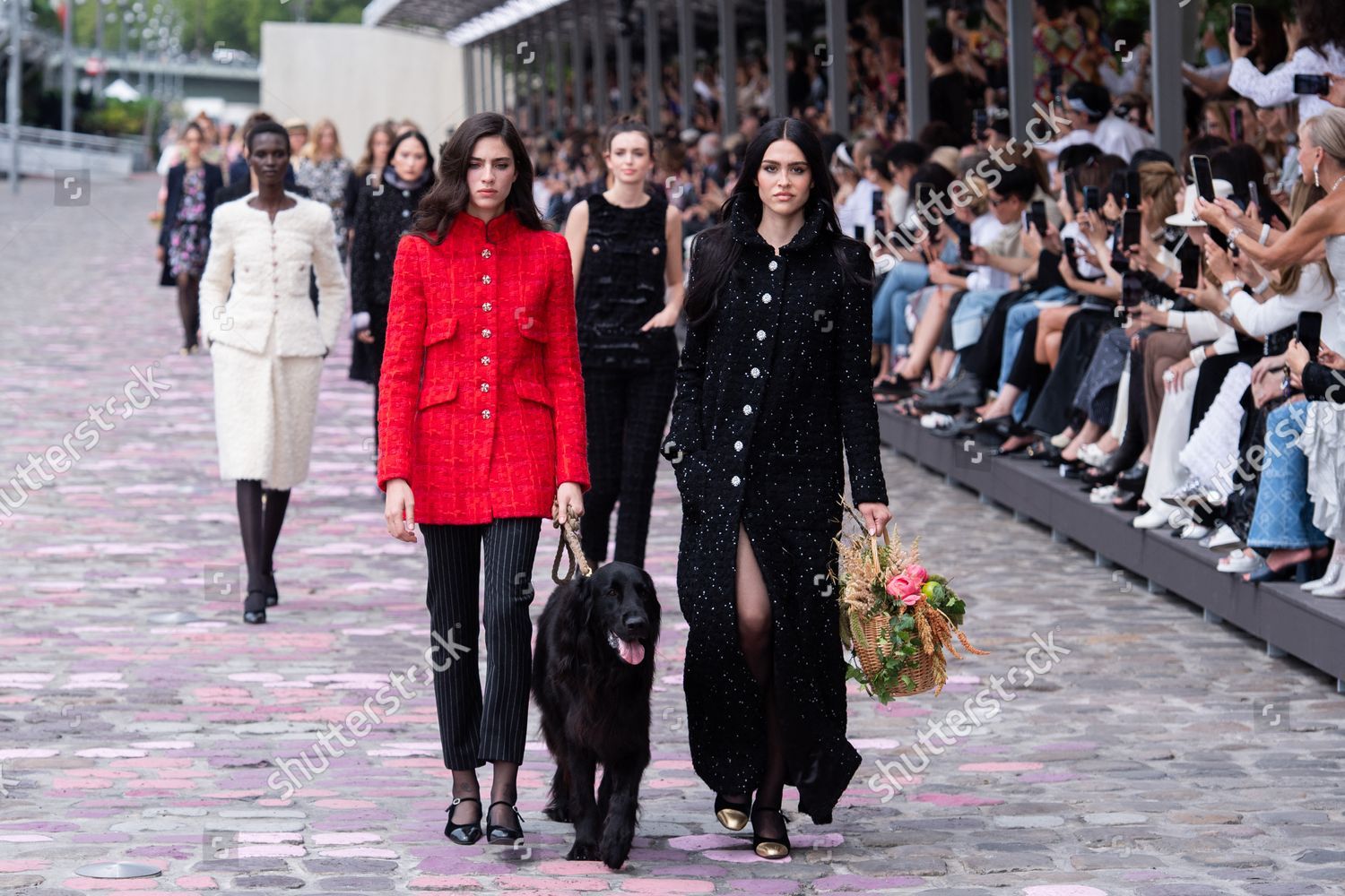 Models Walk Runway During Chanel Haute Editorial Stock Photo - Stock Image