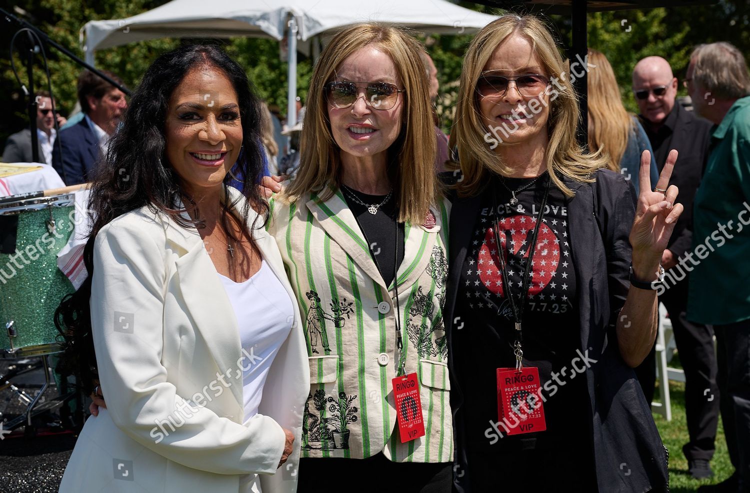 Sheila E Marjorie Bach Barbara Bach Editorial Stock Photo - Stock Image
