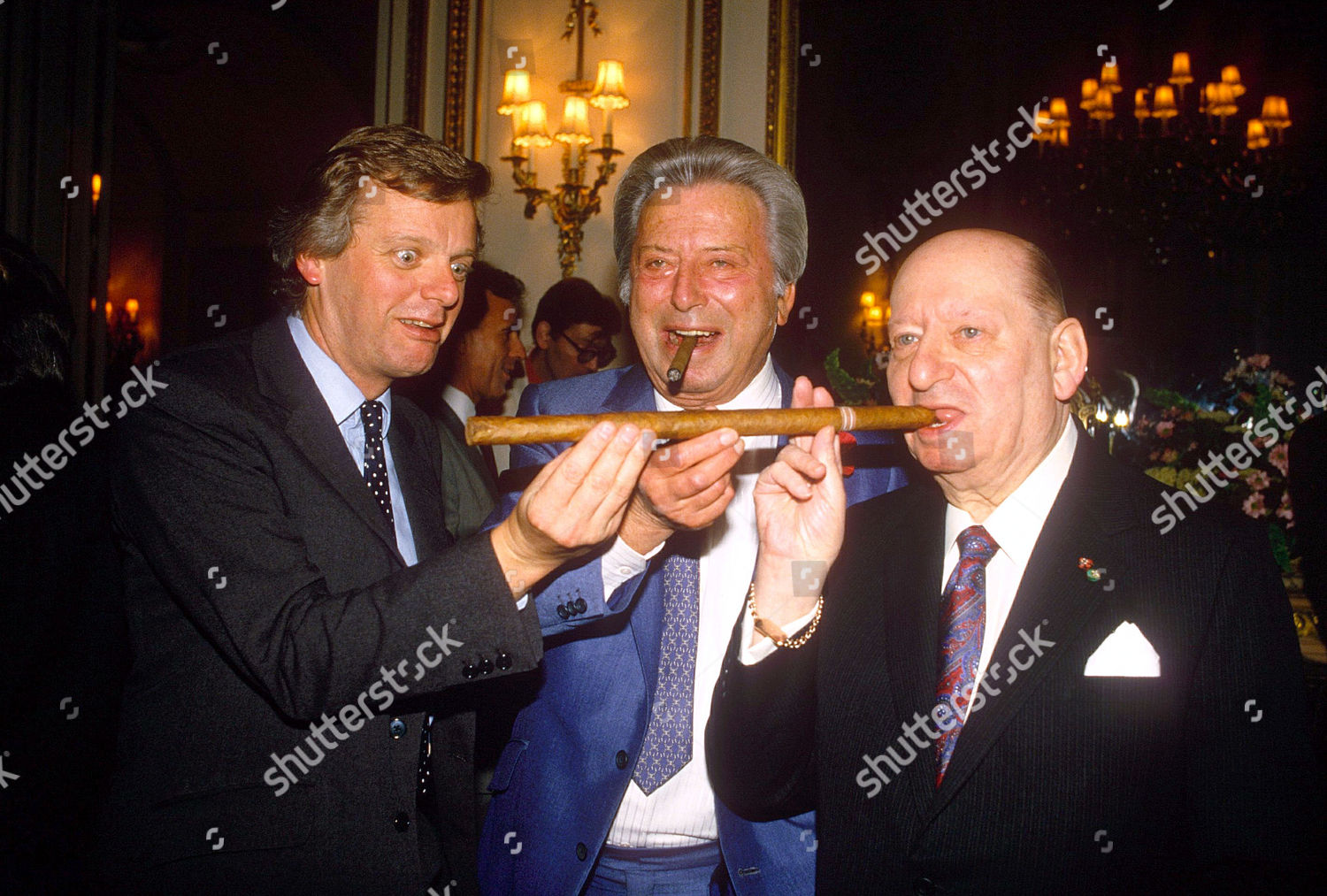 Michael Grade Bernard Delfont Sir Lew Editorial Stock Photo - Stock ...