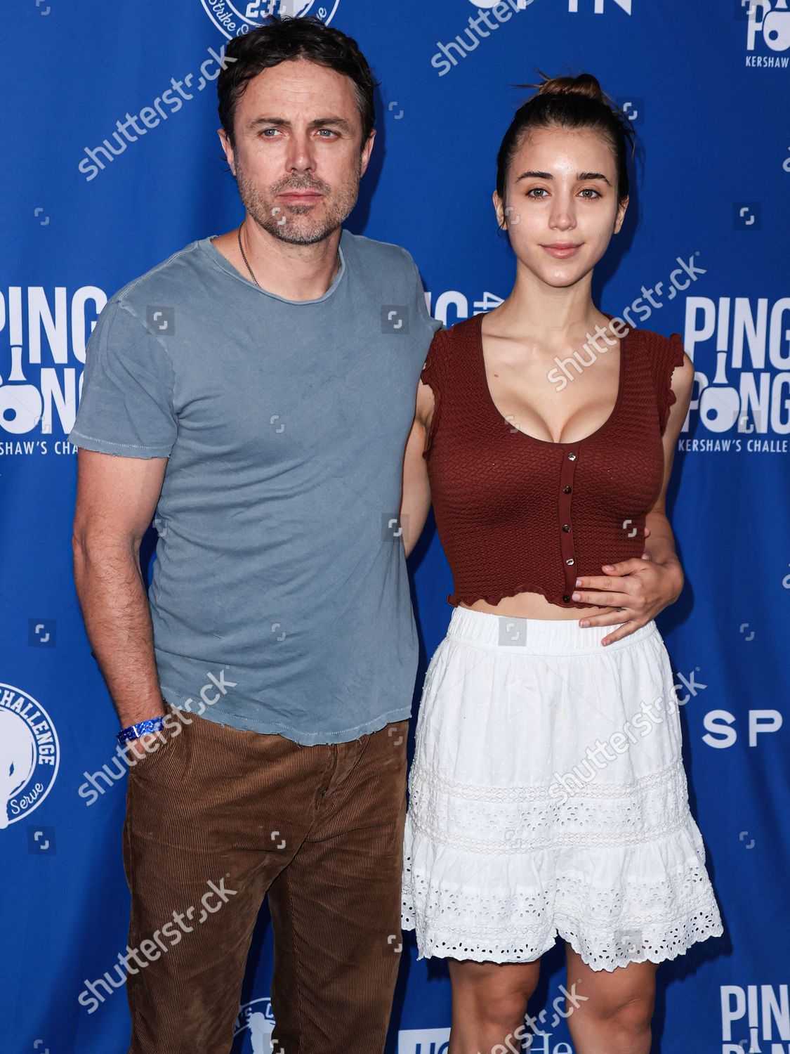 Caylee Cowan, Casey Affleck attending the premiere of the movie