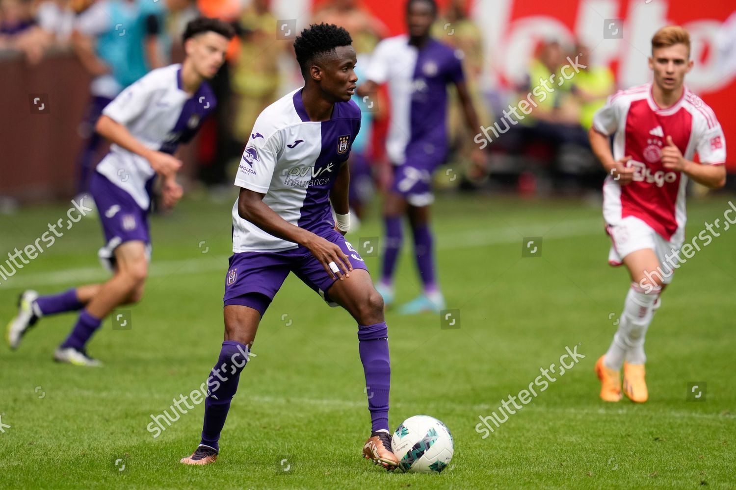 Anderlechts Killian Sardella Controls Ball During Editorial Stock Photo -  Stock Image