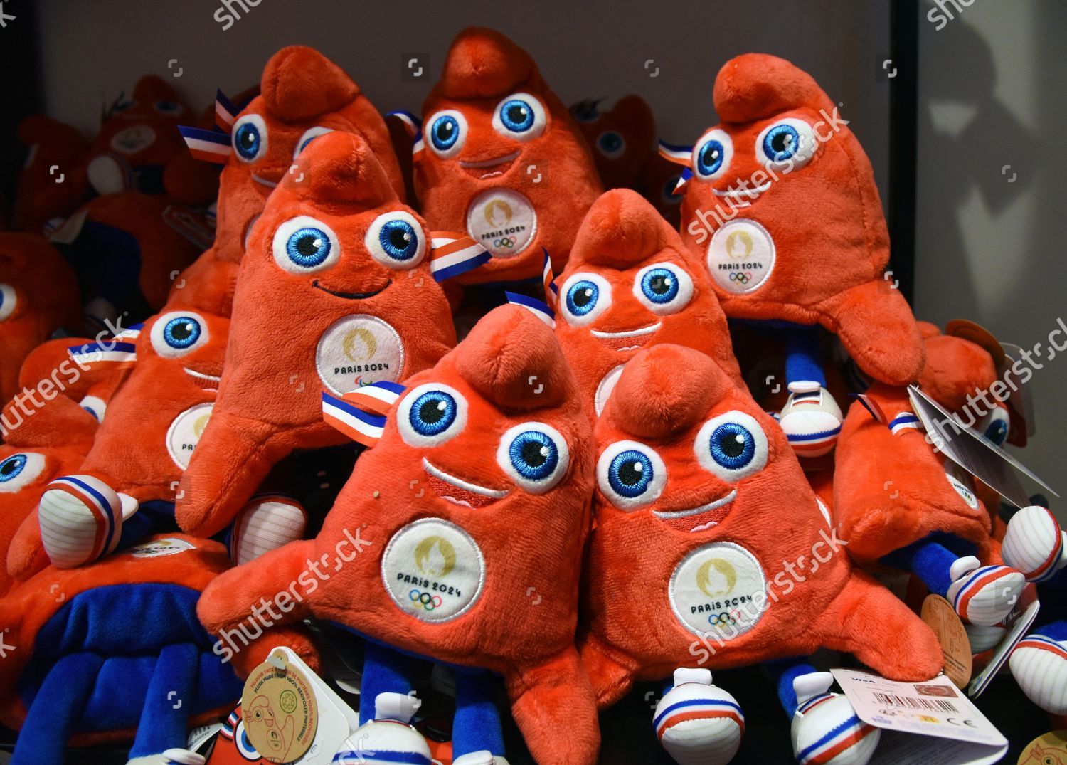 The Paralympic Phryges plush toy mascots for the Paris 2024