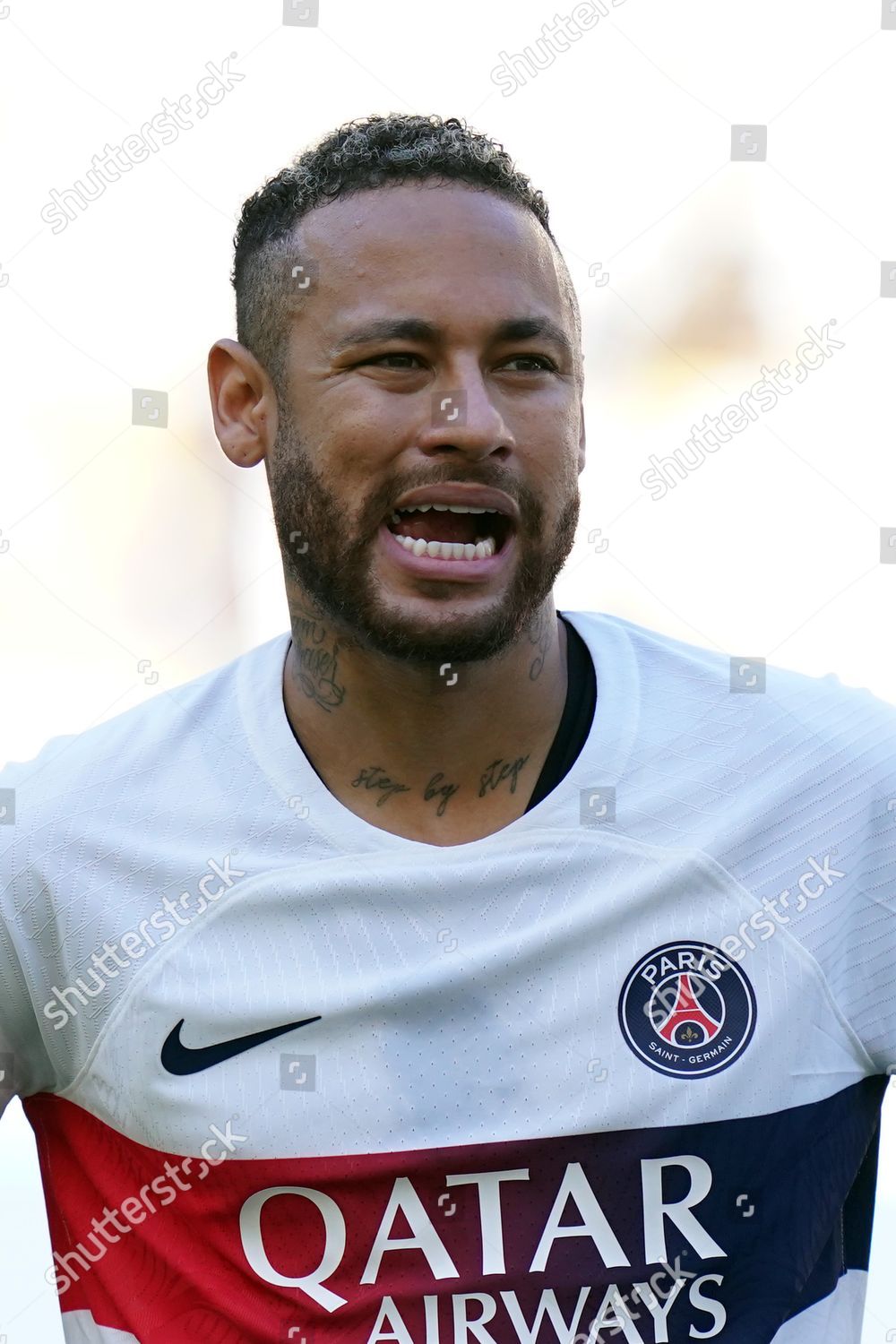 Paris Saint Germains Neymar Reacts After Editorial Stock Photo - Stock  Image