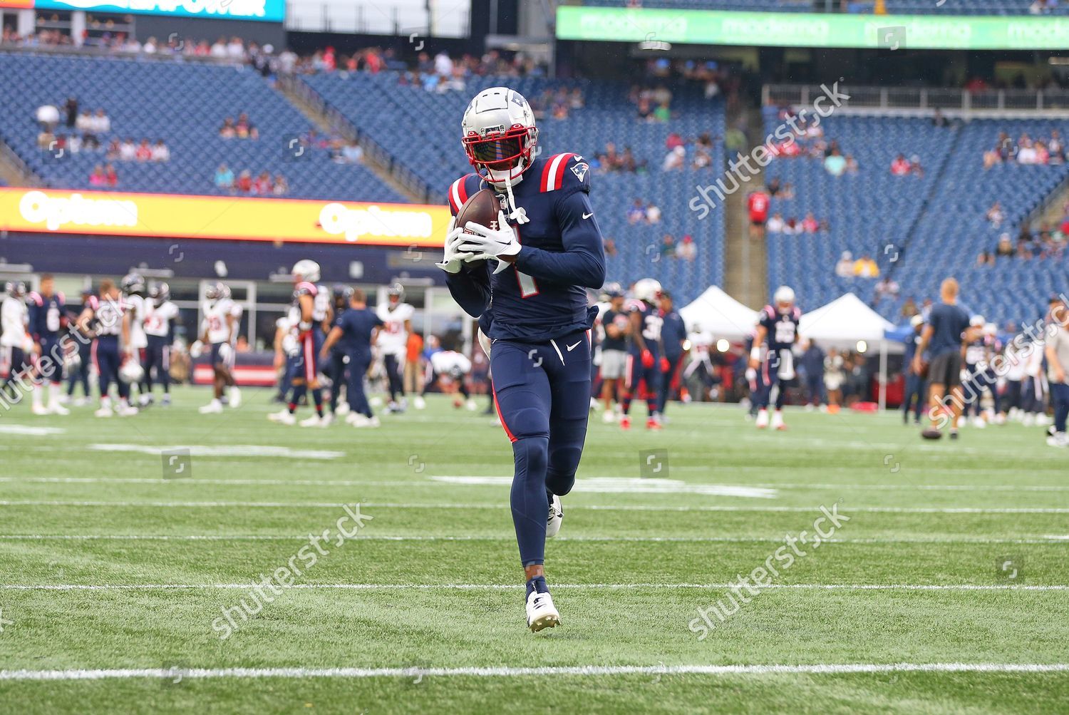 August 10, 2023; Foxborough, MA, USA; New England Patriots