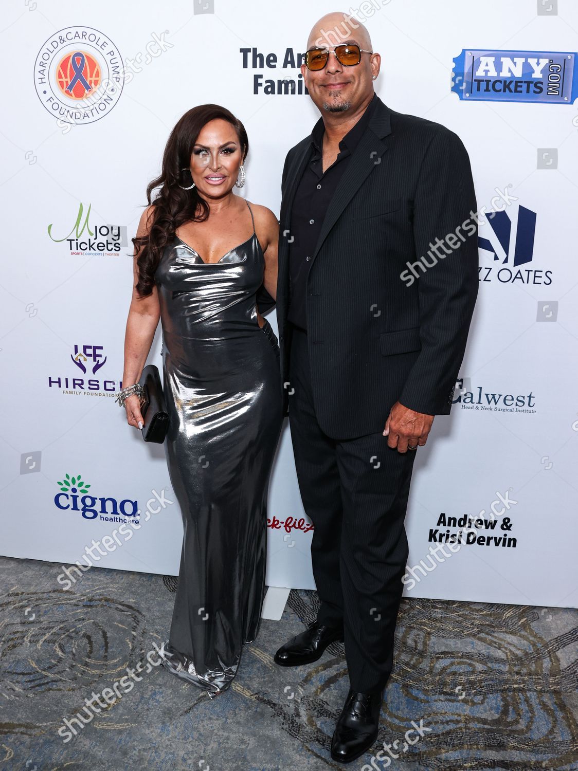 American Baseball Athlete David Justice Wife Editorial Stock Photo