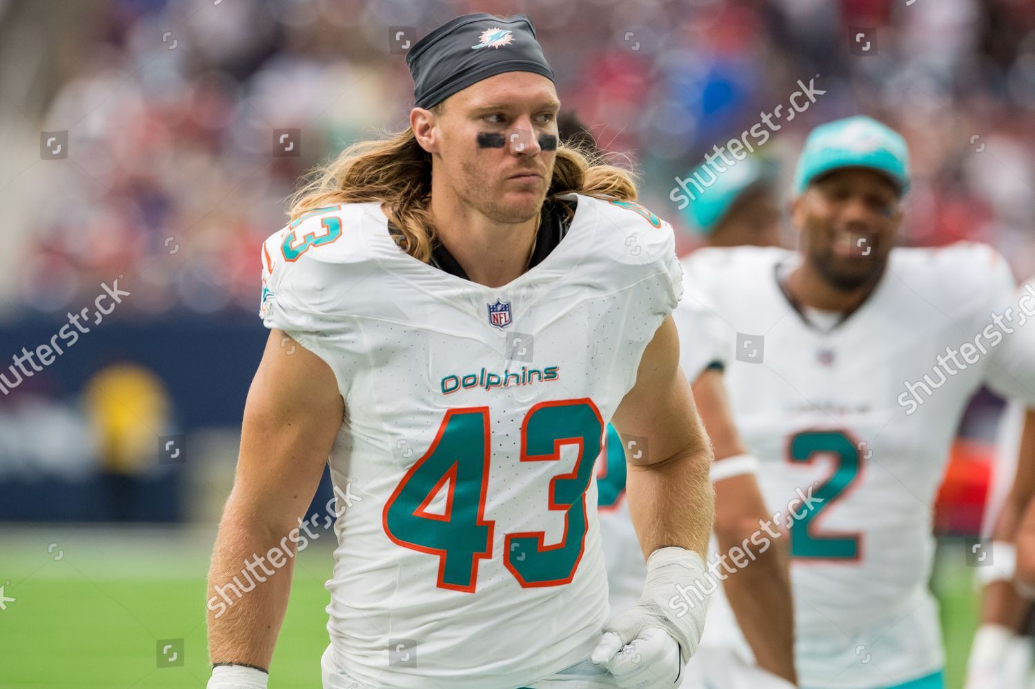 Miami Dolphins linebacker Andrew Van Ginkel (43) is seen after a