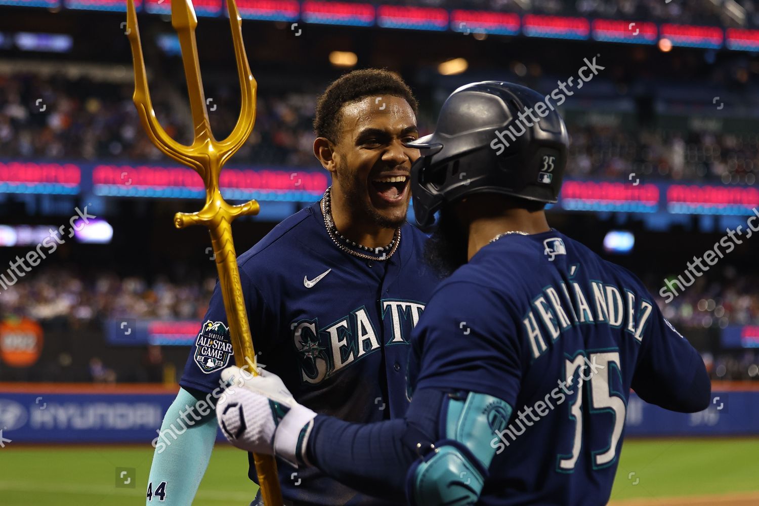 Seattle Mariners Teoscar Hernandez 35 Handed Foto de stock de contenido  editorial - Imagen de stock