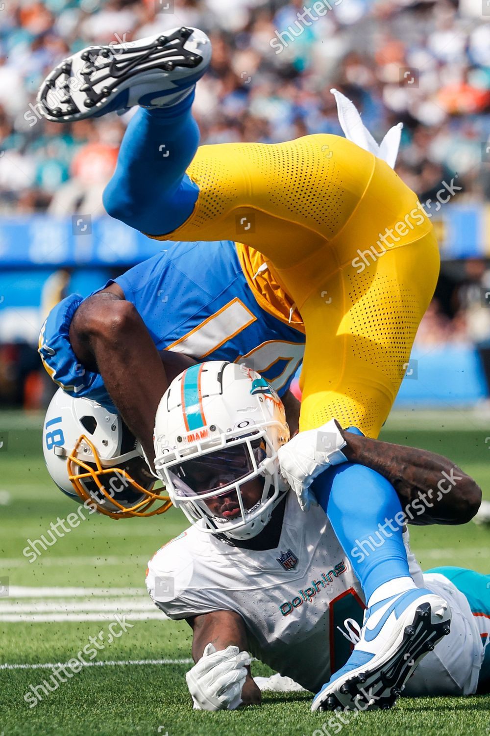 Los Angeles Chargers Players Cool Off Editorial Stock Photo - Stock Image