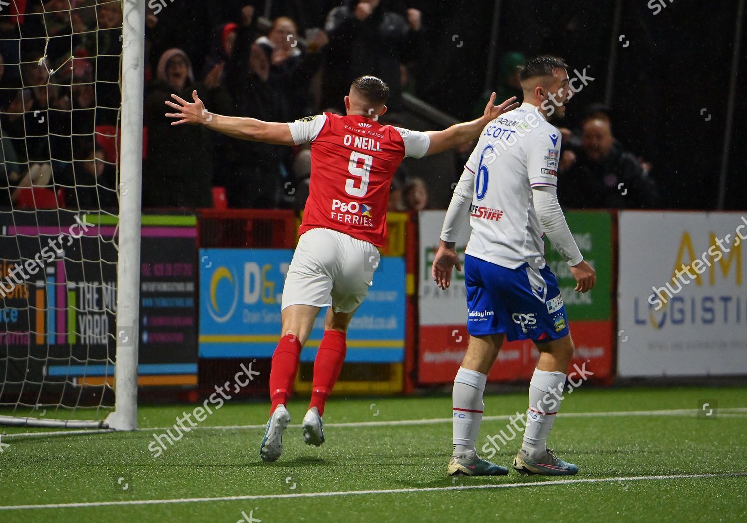 Larne Vs Linfield Larnes Paul Oneill Editorial Stock Photo - Stock