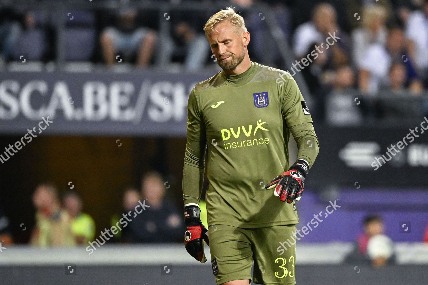 Brussels, Belgium. 24th Sep, 2023. Anderlecht's Kasper Schmeichel