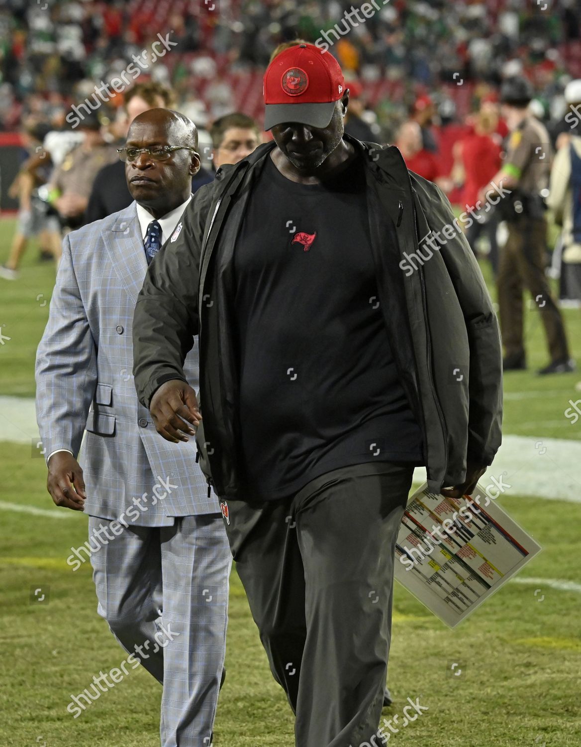 September 25, 2023, Tampa, Florida, USA: Tampa Bay Buccaneers head coach  Todd Bowles walks off the