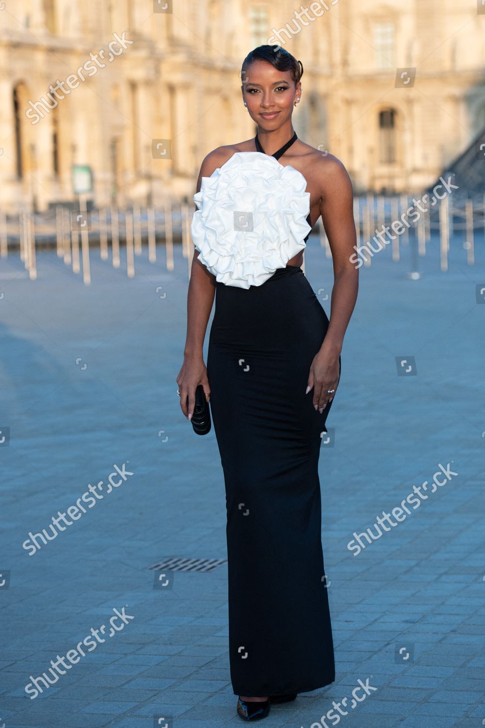 A guest attends the Lancome X Louvre photocall as part of Paris News  Photo - Getty Images