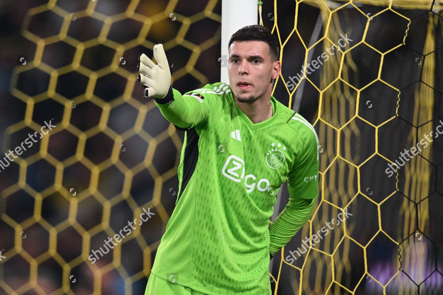 Goalkeeper Jay Gorter Ajax During Group Editorial Stock Photo - Stock ...