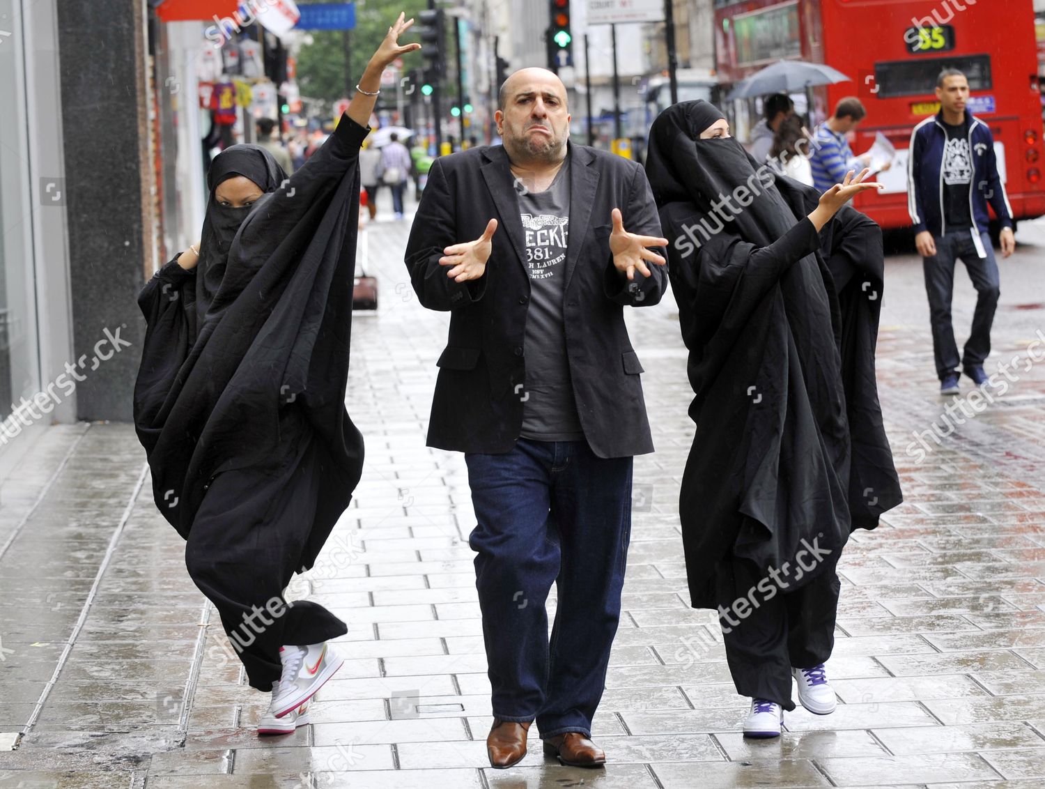 Comedian Actor Omid Djalili Together Burka Editorial Stock Photo