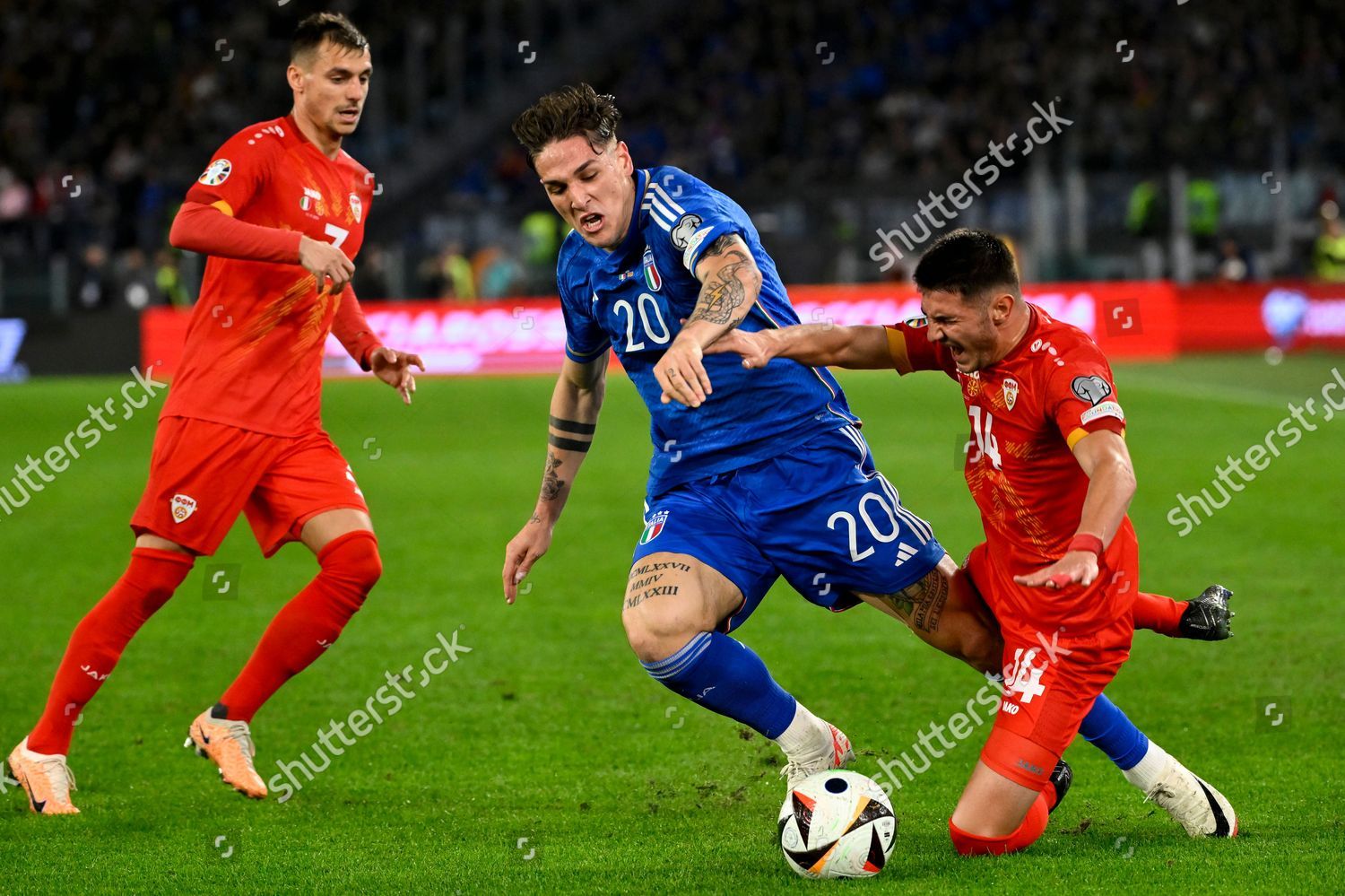 Stefan Ashkovski North Macedonia Nicolo Zaniolo Editorial Stock Photo