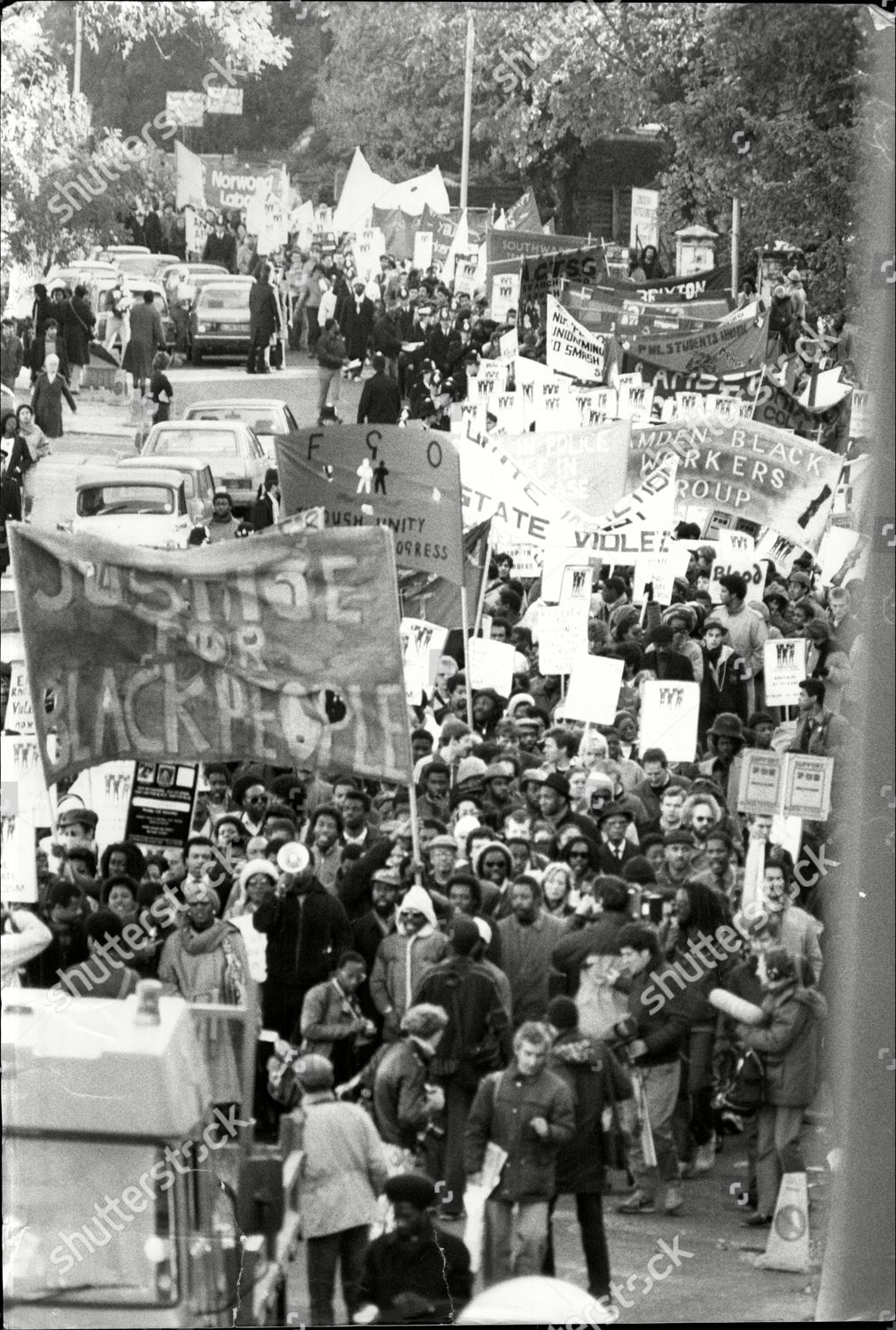 Demonstration March Through London Support Cherry Groce Editorial Stock ...